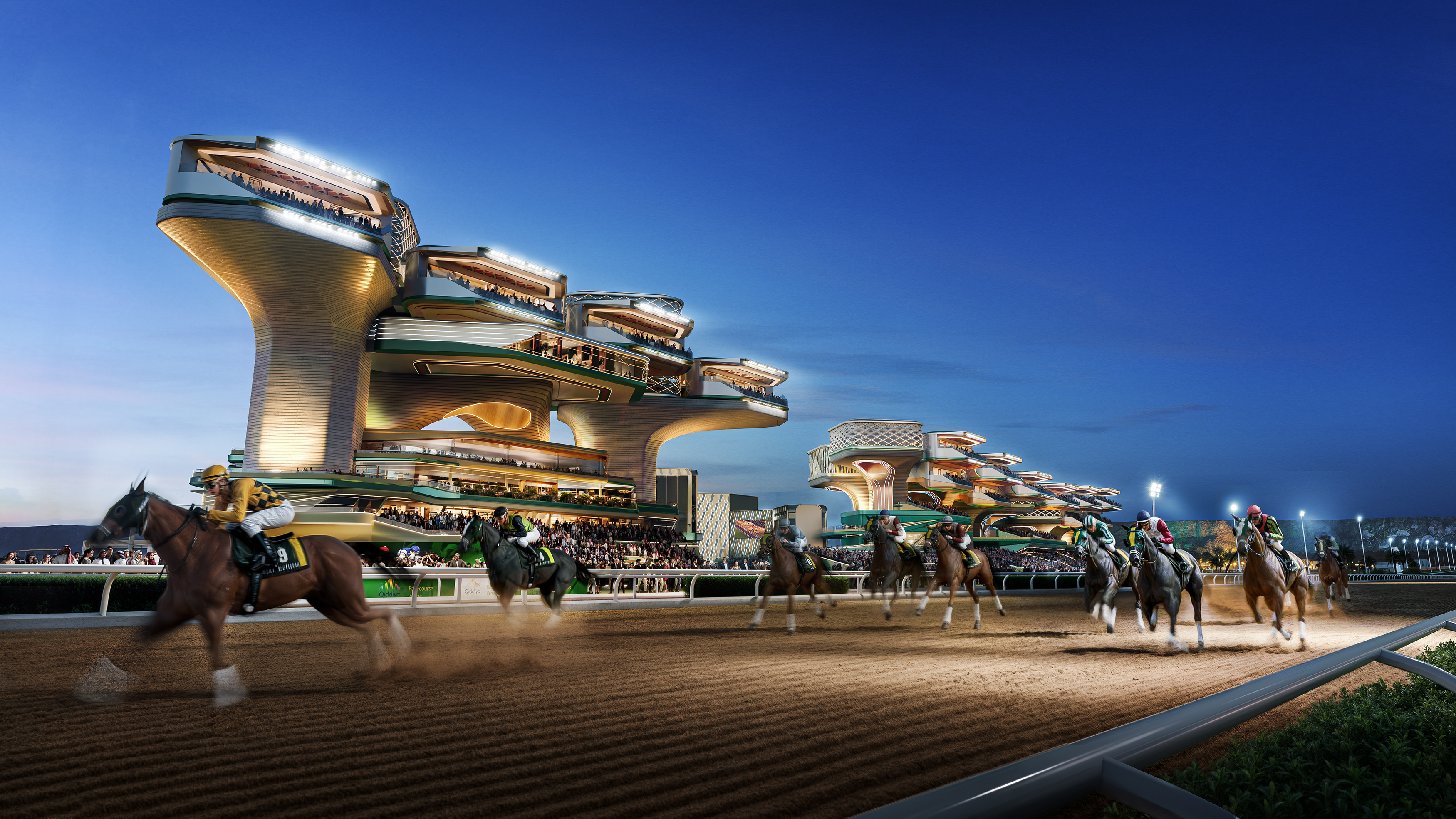 Horse racing track